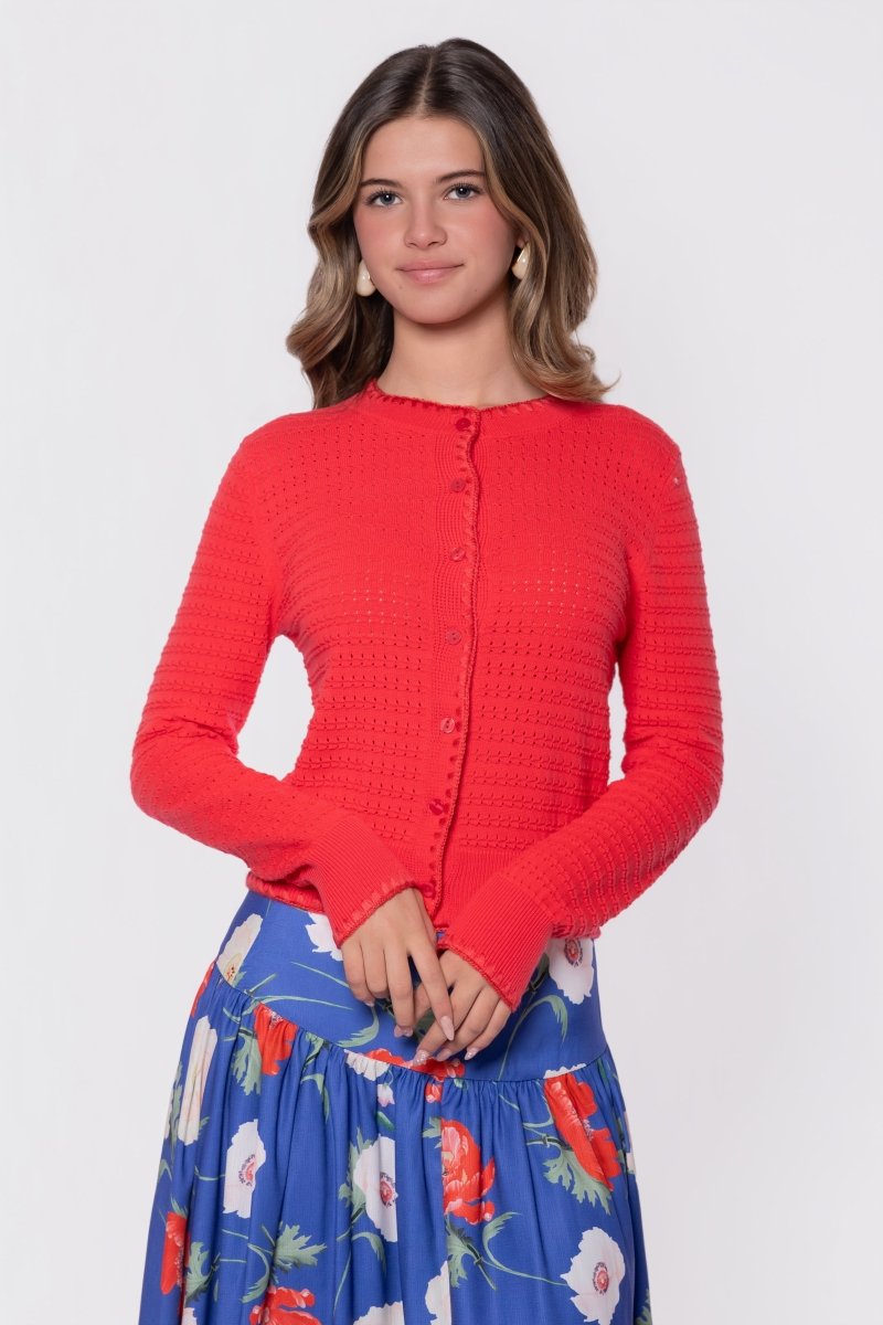 Jane Cardigan (Coral Pink) – Yakira Bella