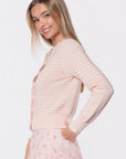 Jane Cardigan (Light Peach) - Top - Yakira Bella