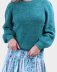 JANELLE SWEATER (GREEN) - Top - Yakira Bella