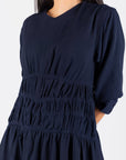 JAZLYN DRESS 36" (NAVY) - Dress - Yakira Bella