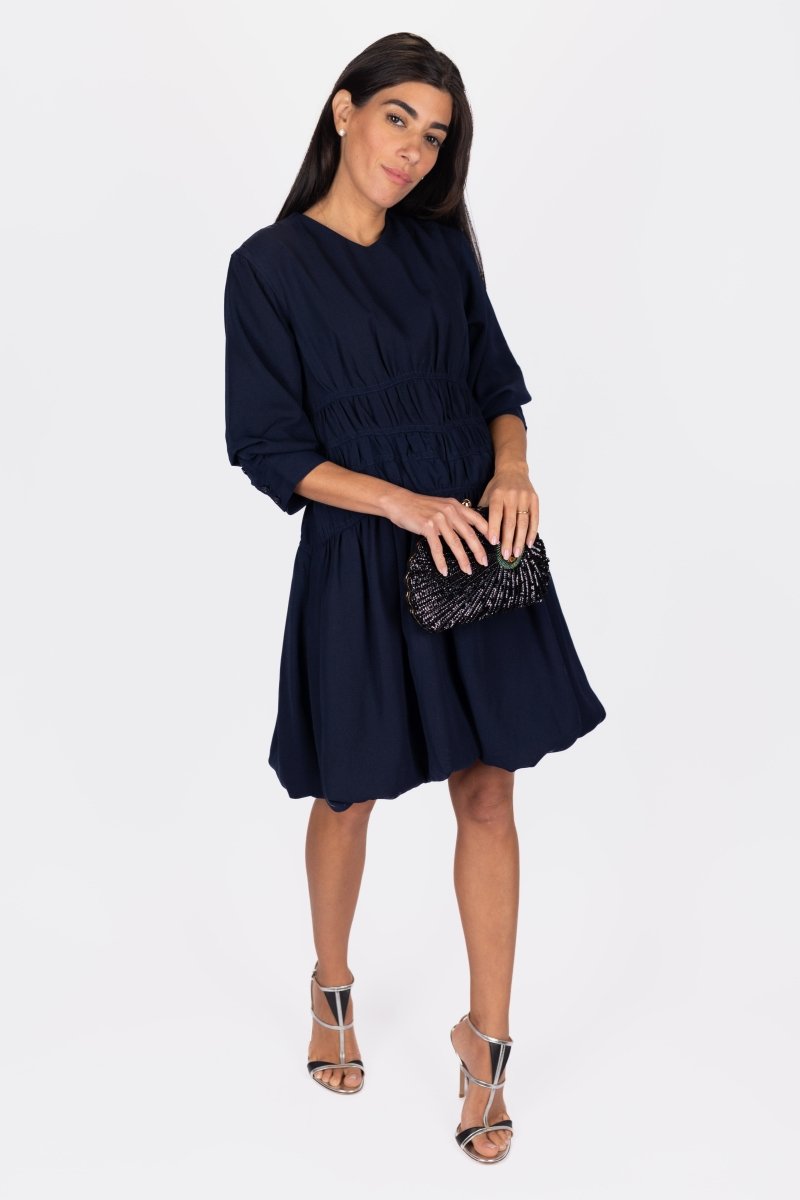 JAZLYN DRESS 36" (NAVY) - Dress - Yakira Bella