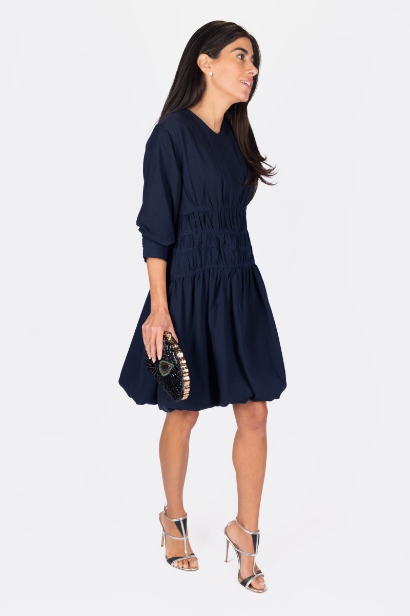 JAZLYN DRESS 36" (NAVY) - Dress - Yakira Bella