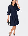 JAZLYN DRESS 36" (NAVY) - Dress - Yakira Bella