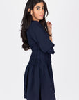 JAZLYN DRESS 36" (NAVY) - Dress - Yakira Bella