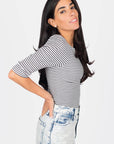 JEMMA TOP (WHITE STRIPE) - Top - Yakira Bella