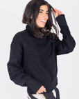 JENNIFER SWEATER (BLACK) - Top - Yakira Bella