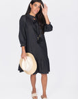 JENNY DRESS 37" (BLACK) - Dress - Yakira Bella