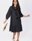 JENNY DRESS 37" (BLACK) - Dress - Yakira Bella
