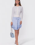 Jessie Cardigan (White/Blue) - Top - Yakira Bella