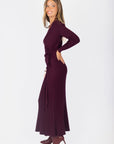 Jordan Dress 53" (Burgundy) - Dress - Yakira Bella