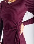 Jordan Dress 53" (Burgundy) - Dress - Yakira Bella