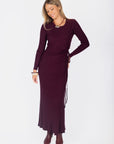 Jordan Dress 53" (Burgundy) - Dress - Yakira Bella
