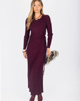 Jordan Dress 53" (Burgundy) - Dress - Yakira Bella