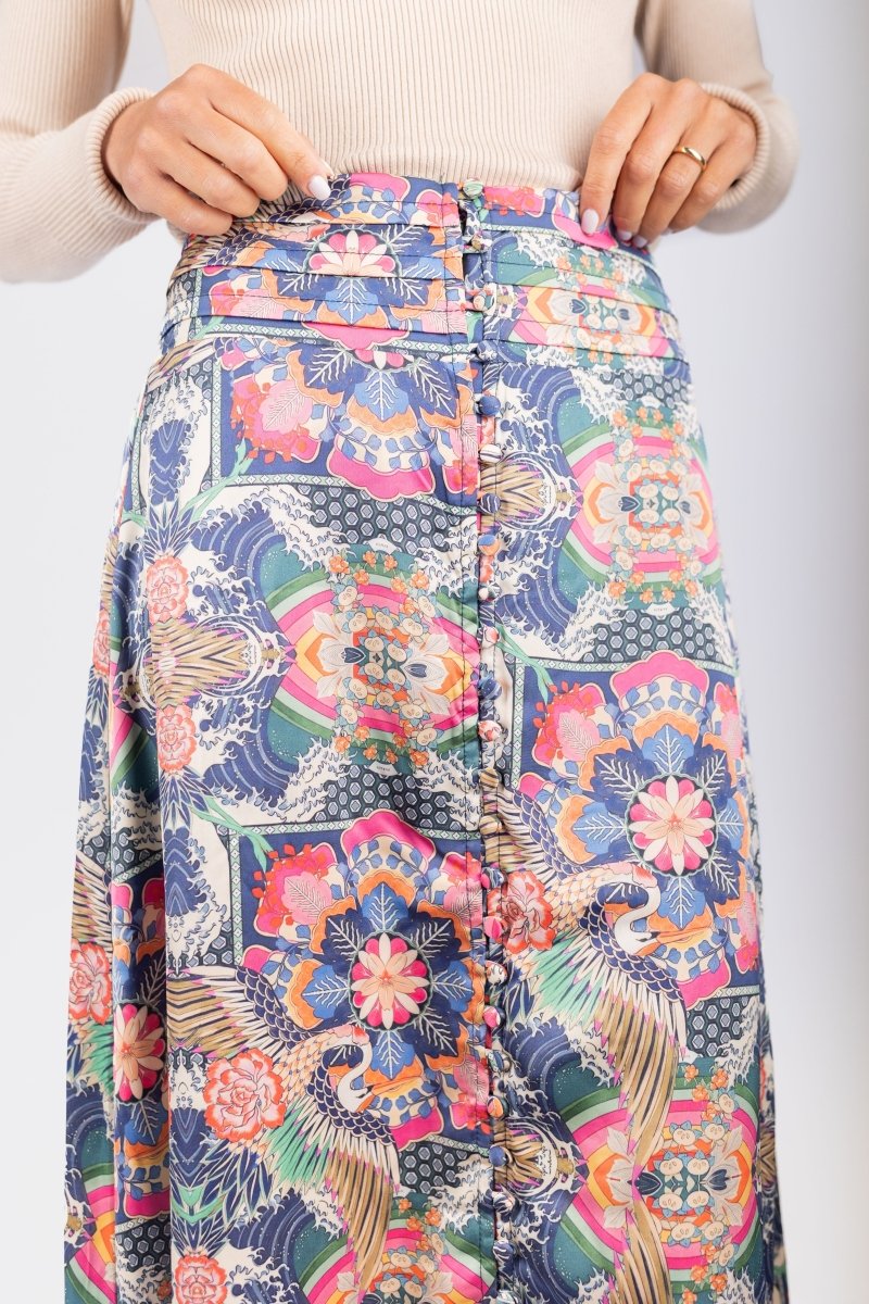 Josephine Skirt (Blue Multi) - Skirt - Yakira Bella