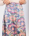 Josephine Skirt (Blue Multi) - Skirt - Yakira Bella