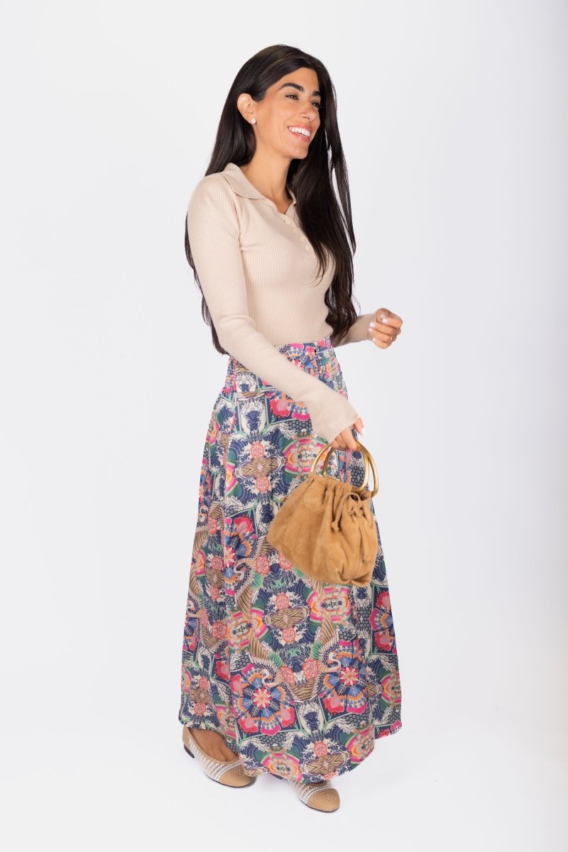 Josephine Skirt (Blue Multi) - Skirt - Yakira Bella