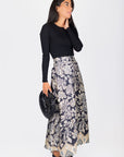 Josephine Skirt (Navy Pattern) - Skirt - Yakira Bella