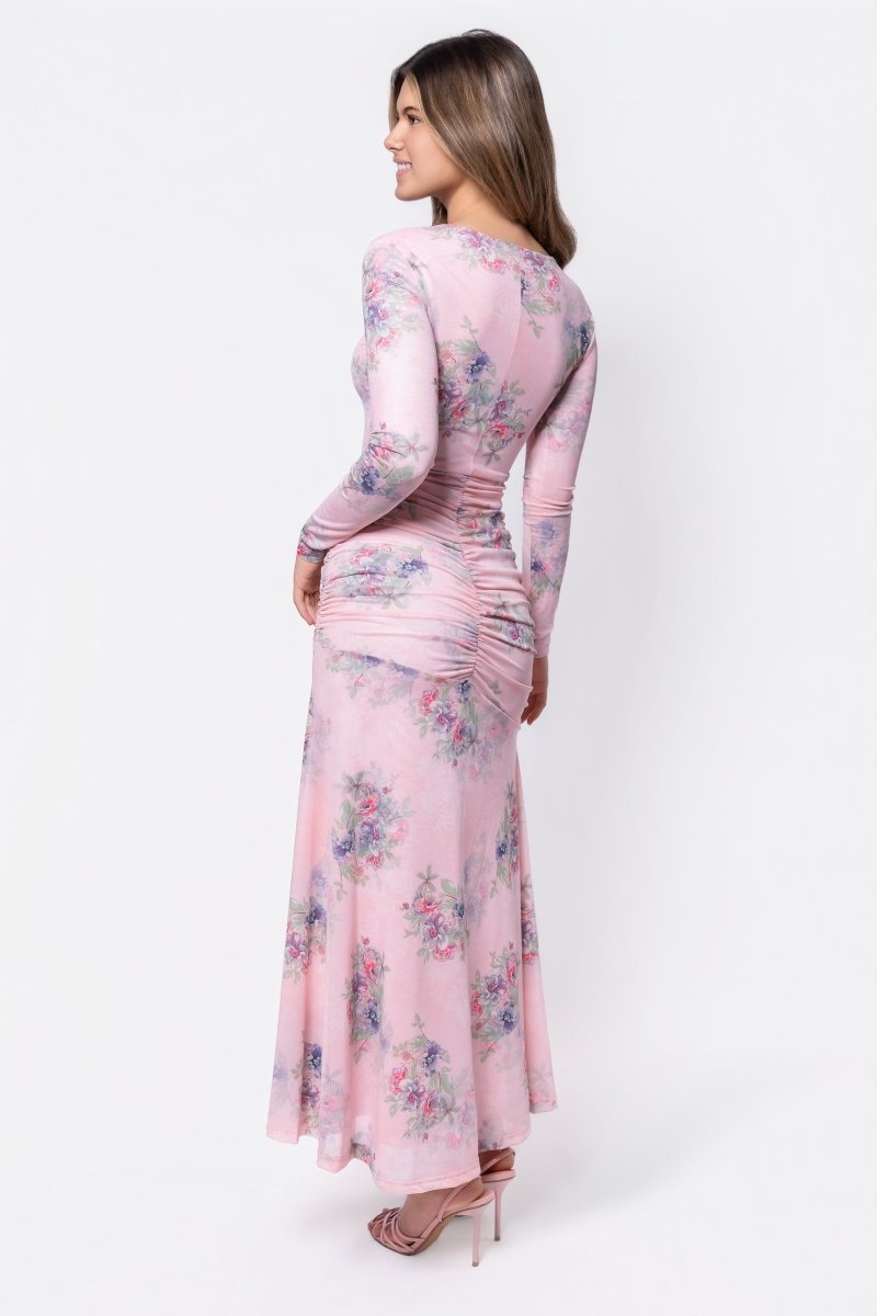 juliana floral maxi dress Vestido Maxi Floral Julianna - Salvia/Combo