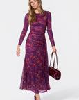 Juliana Dress (Purple Ground) - Dress - Yakira Bella
