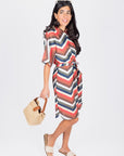 KALANI DRESS 37" (MULTI STRIPES) - Dress - Yakira Bella
