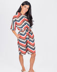 KALANI DRESS 37" (MULTI STRIPES) - Dress - Yakira Bella