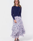 Kalina Skirt (Lavender/Teal) - Skirt - Yakira Bella