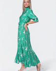 Karen Dress (Green Pattern) - Dress - Yakira Bella
