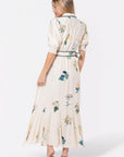 Karen Dress (White Flower) - Dress - Yakira Bella