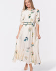 Karen Dress (White Flower) - Dress - Yakira Bella