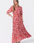 Karen Dress (White/Pink) - Dress - Yakira Bella