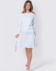 Karla Skirt 20" (Light Blue) - Skirt - Yakira Bella