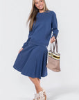 Karla Skirt 26" (Dark Blue) - Skirt - Yakira Bella