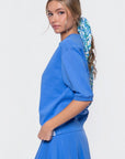 Karla Top Short Sleeve (Marina Blue) - Top - Yakira Bella