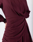 Katarina Dress (Burgundy) - Dress - Yakira Bella