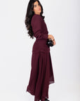 Katarina Dress (Burgundy) - Dress - Yakira Bella