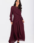 Katarina Dress (Burgundy) - Dress - Yakira Bella