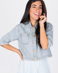 KENSLEY JACKET (BLUE) - Top - Yakira Bella