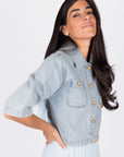 KENSLEY JACKET (BLUE) - Top - Yakira Bella