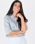 KENSLEY JACKET (BLUE) - Top - Yakira Bella