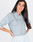 KENSLEY JACKET (BLUE) - Top - Yakira Bella