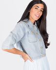 KENSLEY JACKET (BLUE) - Top - Yakira Bella