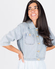 KENSLEY JACKET (BLUE) - Top - Yakira Bella
