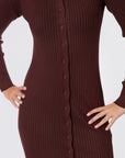Kerry Dress (Dark Brown) - Dress - Yakira Bella