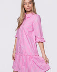 Kiana Dress (Light Pink Stripe) - Dress - Yakira Bella