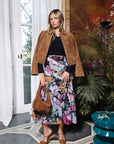 Laurel Skirt (Black Pattern) - Skirt - Yakira Bella