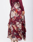 Laurel Skirt (Burgundy) - Skirt - Yakira Bella