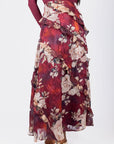 Laurel Skirt (Burgundy) - Skirt - Yakira Bella