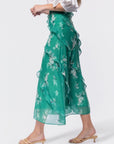 Laurel Skirt (Green Pattern) - Skirt - Yakira Bella