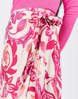 LEILA SKIRT (PINK PATTERN) - Skirt - Yakira Bella