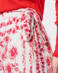 Leila Skirt (White Red) - Skirt - Yakira Bella